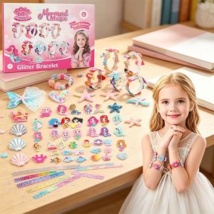 Princess DIY Hair Kit Girls Headbands <b>Clips</b> <b>Bow</b> Maker Ribbon Butterfly Flower Creative Toy Birthday Present Set - Product Image 2