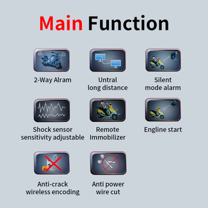 Xe Máy Hai Cách Hệ Thống Báo Động Xe Máy Phổ Điện Áp Rộng Chống Thấm Nước Chống Trộm Xe Máy Báo Động - Product Image 2