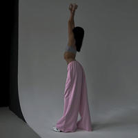 Pantalon de jogging décontracté pour femme, personnalisé, imprimé, tricoté, taille mi-haute élastique, respirant, coupe large et ample, rose chaud, idéal pour l'été et la course