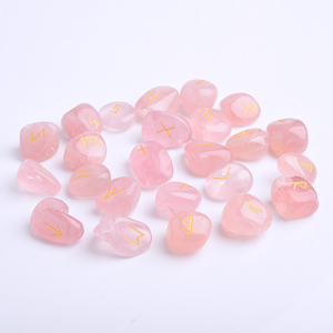 All'ingrosso naturale lucidato grezzo inciso <span class=keywords><strong>Chakra</strong></span> guarigione <span class=keywords><strong>pietre</strong></span> di cristallo runiche <span class=keywords><strong>pietre</strong></span> per la decorazione - Product Image 2