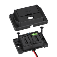Chargeur de voiture double USB-C étanche avec bouton d'alimentation et cache anti-poussière, 12V/24V, port de charge universel pour véhicule, vente en gros d'usine