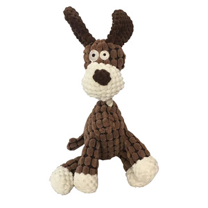 Giocattolo divertente dell'animale domestico velluto a coste forma di asino peluche cane giocattolo corda indistruttibile Squeaky peluche molare cane giocattolo da masticare - Product Image 6