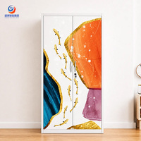 Armoire portable avec miroir, armoire en acier et organisateur de rangement pour appartement, location et dortoir
