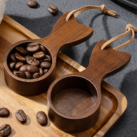 Cuillère à café en bois de noyer, cuillère doseuse pour expresso, cuillère doseuse en bois pour grains de café, thé, sucre, accessoires pour café