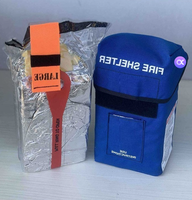 Abri portable pour incendies forestiers en tissu aluminiumisé résistant aux hautes températures, tente d'évacuation d'urgence pour la lutte contre les incendies forestiers