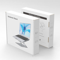 Support pour ordinateur portable, bureau, en alliage d'aluminium, support de refroidissement pliable et réglable pour ordinateur portable