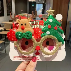 Weihnachts brille Rahmen Party Dekoration Erwachsene Kinderspiel zeug Weihnachts mann Schneemann Geweih Weihnachts brille