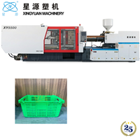 Horizontale grote formaat 550T Dragon Fruit doos spuitgietmachine voor kratleverancier