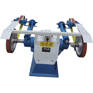 Ponceuse à bande double tête TR300, machine de polissage industrielle pour métaux, double station avec roue en caoutchouc, puissance électrique 4 kW - Product Image 2