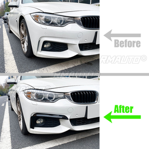 Lame de pare-chocs avant, cache de feux antibrouillard et grille de calandre pour BMW Série 4 F32 F33 F36 M Sport 2014-2020 - Accessoire de style automobile - Product Image 5