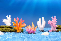 Jouets miniatures pour maison de poupée, modèles d'artisanat en résine 3D, Mini étoile de mer, animaux de mer, figurines en résine
