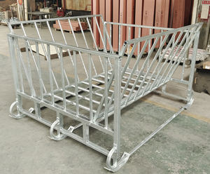 Auge épaisse en <span class=keywords><strong>acier</strong></span> galvanisé d'élevage pour bétail truie porcelet <span class=keywords><strong>vache</strong></span> mouton cheval mangeoire - Product Image 6