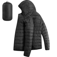 Haute qualité léger hiver hommes vêtements à capuche duvet de canard doudoune pour hiver coton tissu