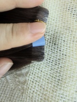 Extensions de cheveux naturels à bandes invisibles, double épaisseur, Remy, trame à bandes, bandes fines sans couture, 24, 26, 28 pouces, vente en gros pour salons