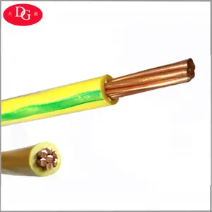Cabo e fio elétrico fio de pvc, 1.5mm 2.5mm 4mm 6mm 10mm único núcleo de cobre casa fiação