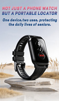 Montre connectée GPS 4G VT29 avec appel vocal SOS pour personnes âgées, détection de chute, montre connectée bidirectionnelle pour seniors avec rappel de médicaments