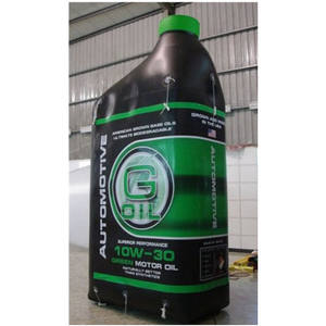 定制巨大广告充气马达油瓶形状氦天空气球促销 - Product Image 1