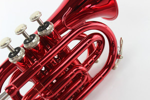 Trompeta <span class=keywords><strong>de</strong></span> Bolsillo para Principiantes, <span class=keywords><strong>Instrumento</strong></span> Musical <span class=keywords><strong>de</strong></span> <span class=keywords><strong>Cuerno</strong></span> Rojo, Gran Venta - Product Image 5