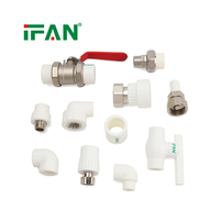 IFAN Raccords de tuyauterie PPR de haute qualité Coude, Raccord à emboîtement, Té 20-110MM Matériaux de plomberie Raccords de tuyauterie PPR et machine