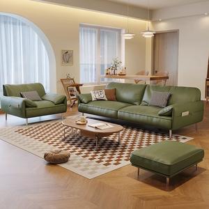 Set di Divani Componibili in Pelle Moderna Europea a 3 Posti, <span class=keywords><strong>Dimensioni</strong></span> Personalizzabili, Arredamento per Soggiorno - Product Image 5