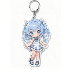 Llavero Flexible de Acrílico Transparente con Doble Holograma Personalizado, Impresión UV, Estilo de Dibujos Animados, Colgante de Anime, Diseño Propio, Material Plástico - Product Image 6