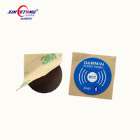 Stiker NFC Aplikasi Ponsel, NFC Anti Logam RFID Tag NFC Pencetakan Kustom