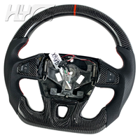 Volant en cuir personnalisé en fibre de carbone pour l'intérieur de la voiture, adapté à la Renault Megane 3