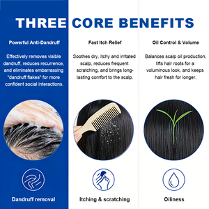 Shampoo antipelliculaire pour <span class=keywords><strong>cuir</strong></span> <span class=keywords><strong>chevelu</strong></span> qui démange et qui présente des pellicules, shampooing clarifiant pour cheveux gras pour hommes et femmes, soin du <span class=keywords><strong>cuir</strong></span> <span class=keywords><strong>chevelu</strong></span> sans sulfate - Product Image 3