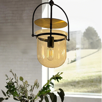 Lustres suspendus en verre soufflé moderne avec LED, angle de faisceau de 360°, blanc chaud 3000K, installation facile, décoration intérieure, salle à manger