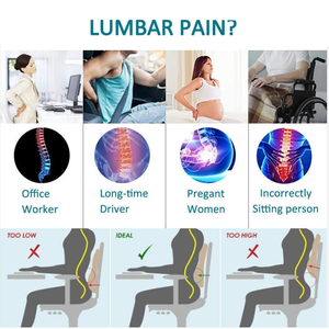 Cuscino Lombare Personalizzabile in Memory Foam, Design Ergonomico, Rimovibile e Lavabile per Sedia <span class=keywords><strong>da</strong></span> Gaming/<span class=keywords><strong>Ufficio</strong></span>/Sedile Auto - Product Image 6