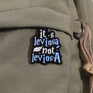 Sihirli süpürge emaye pimleri komik broş yaka rozetleri özel stokta çocuklar arkadaşlar için Metal pimler takı hediye toptan - Product Image 3