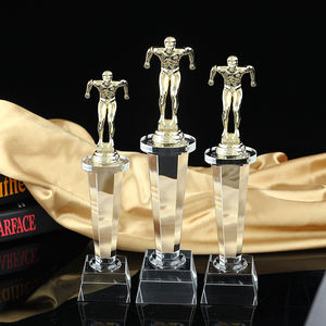 كأس كرة سلة معدني إبداعي مخصص معتمد إنتاج ميدالية للمسابقات الزجاج الخالي من الكريستال التذكارية - Product Image 3