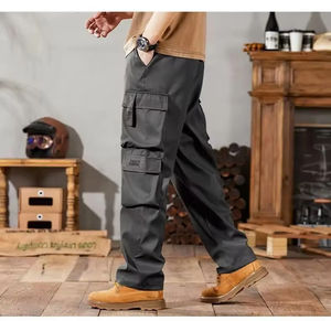 Pantalon de travail pour homme grande taille, décontracté, résistant à l'usure, pour l'été, pour chantier, coupe ample - Product Image 6