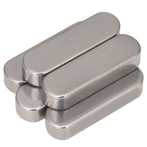 Chavetas Paralelas de Acero al Carbono <span class=keywords><strong>DIN6885</strong></span>, Chavetas Planas Tipo C de Acero Inoxidable SS A2-70 A2-80, Chaveta Paralela Semicircular <span class=keywords><strong>DIN6885</strong></span> - Product Image 2