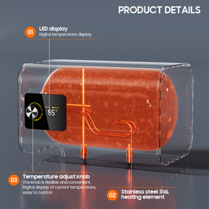 <span class=keywords><strong>Calentador</strong></span> de Agua Eléctrico de Cocina de 8L-15L con Certificación CE, Resistente al Agua IPX4, de Plástico, Calentamiento Rápido, para Uso Doméstico - Product Image 4