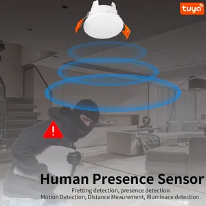 Detector de Presencia Inteligente para el Hogar con WiFi/ZigBee, Radar de Ondas y Monitoreo de Luminosidad, Compatible con Home Assistant a través de Zigbee2mqtt - Product Image 3