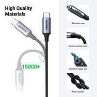 Câble UGREEN CM450 USB Type C vers prise jack 3,5 mm mâle pour voiture, téléphone, haut-parleur, adaptateur audio 3,3 pieds