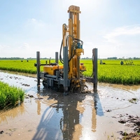Foreuse hydraulique sur chenilles L-300 Pro pour puits d'eau, profondeur 300m, machine de forage robuste pour exploration géologique professionnelle