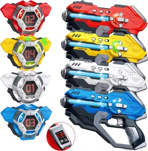 Juego de etiquetas láser infrarrojas, juguetes de pistola, 4 <span class=keywords><strong>pistolas</strong></span> y 4 chalecos, juego con pantallas LED <span class=keywords><strong>para</strong></span> Arena Play, adultos y niños - Product Image 1