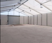 Chapiteau en aluminium à cadre en forme de forme 12x18 15x24 20x30 entrepôt industriel robuste grande tente de stockage pour événements de fête