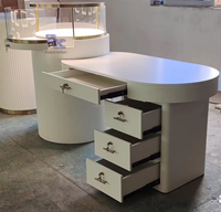 Table de présentation de bijoux personnalisée de haute qualité avec vitrine de bijoux pour les meubles d'affichage de bijouterie