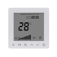 Controlador de Ventilación de Aire Fresco, Termostato Táctil de Pared, HVAC Inteligente con Wifi, RS485, AC/DC, Temporizador de 3 Velocidades, OEM 86x86