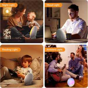 New Mold Rechargeable Digital <b>Radio</b> Alarm <b>Clock</b> Desk <b>Clock</b> Color-Changing LUMINOVA Wake-Up Light Sunrise Gift for Kids - Product Image 4