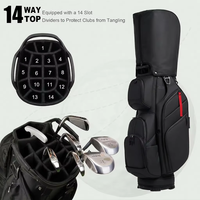 PRIMUS GOLF Großhandel Luxus Golfbag Für Herren, Wasserdichte Golf-Cartbag Aus Leder Mit Vollständigen 14 Fächern