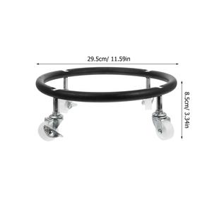 Base Móvil de Acero Inoxidable <span class=keywords><strong>con</strong></span> Diseño Desmontable para Tanque de Gas, Soporte Universal <span class=keywords><strong>con</strong></span> Ruedas para Botellas de Gas Licuado - Product Image 2