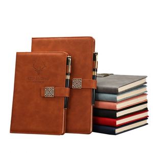 Cuadernos Escolares de Tapa Dura de Cuero A5 B5 al por Mayor, 2024, Baratos, Personalizados, Promocionales, con Cierre Magnético - Product Image 1