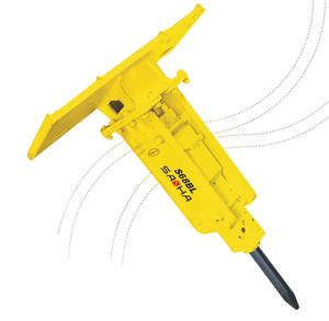 مطرقة تكسير للودر ذو العجلات الانزلاقية مع إزميل 40 كجم للبناء والتعدين - Product Image 2
