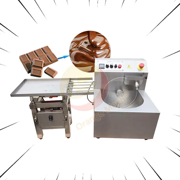 Mesa Vibratoria pequeña de 5Kg, equipo de fundición de Chocolate, 30kg, máquina templadora para recubrimiento de Chocolate