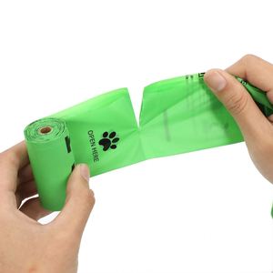 Customized High Quality Eco-Friendly Logo Printed <b>Compostable</b> PE Recycled Dog Waste <b>Bags</b> with Odor Control for Pets - Product Image 6