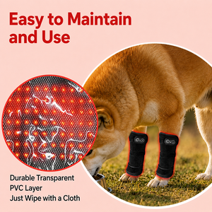 Ceinture de thérapie par lumière rouge professionnelle pour animaux de compagnie, pour soulager les douleurs aux jambes des chiens, chats et <span class=keywords><strong>chevaux</strong></span>, dispositif sans fil pour le bien-être des articulations canines - Product Image 5